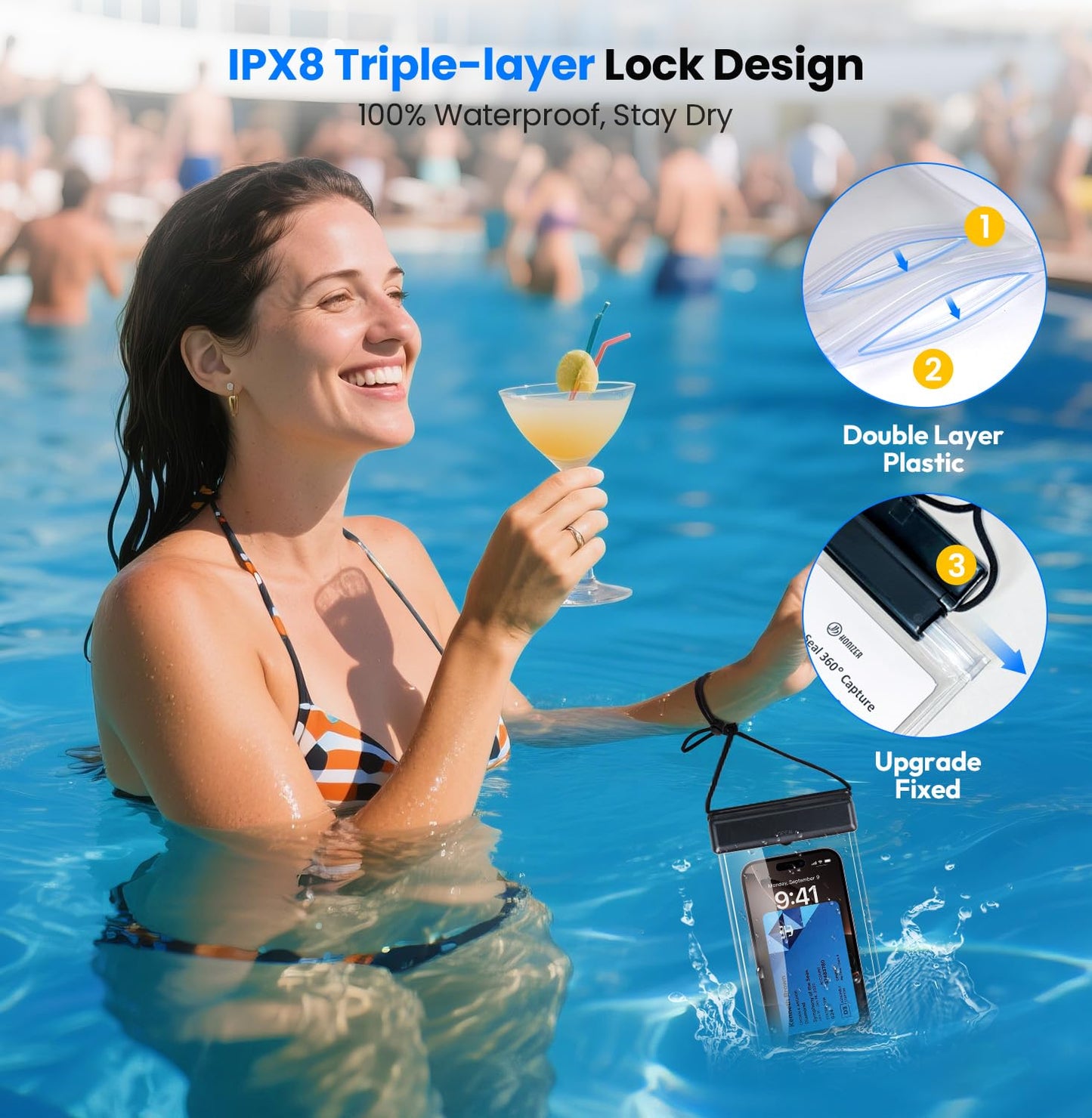 Cruise Essentials 2025 – 4 Cruise Luggage Tags Holder with 2 Lanyards, Cruise-Approved Power Strip with 2 USB C, 4 Magnetic Hooks, 2 Waterproof Phone Holders, 2 Towel Bands